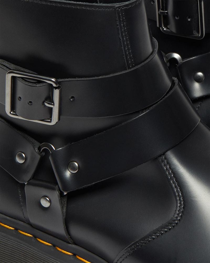 Dr Martens Jaimes Lær Harness Ankelstøvletter Dame Svarte | Norge 702DFM